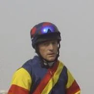 Kieren Fallon, six-time British champion Flat jockey, in the parade ring