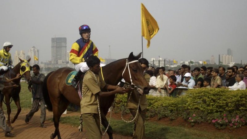 Kieren Fallon in the parade ring before a race